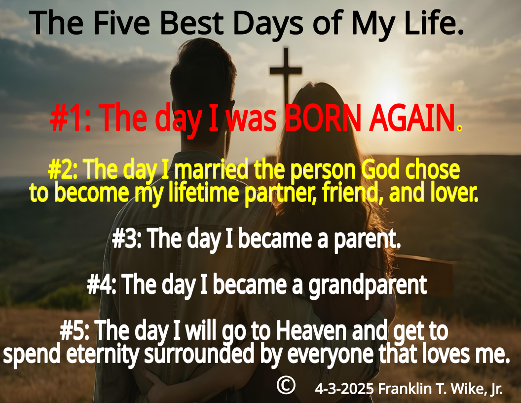 BORN AGAIN Married lifetime partner parent grandparent go to Heaven