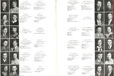 Kenneth Brown, Eunice Hamelman, Alice Knapp, Davis Enlow, Frederick Limp, Delores Parks, Catherine Kellams, Gervase Muller, Harold Schmutzler, Hubertina Schepers, Anita Aufderhar, Samuel Beebe, Harold Barth, Evelyn DeBruler, Gladys Rohleder, Charles Finke
1933 Students of Huntingburg Indiana High School, Kenneth Brown, Eunice Hamelman, Alice Knapp, Davis Enlow, Frederick Limp, Delores Parks, Catherine Kellams, Gervase Muller, Harold Schmutzler, Hubertina Schepers, Anita Aufderhar, Samuel Beebe, Harold Barth, Evelyn DeBruler, Gladys Rohleder, Charles Finke, R.F. McDaniel, Pauline Aufderhar, Mary L. Sermersheim, Ray Blemker
Keywords: Kenneth Brown, Eunice Hamelman, Alice Knapp, Davis Enlow, Frederick Limp, Delores Parks, Catherine Kellams, Gervase Muller, Harold Schmutzler, Hubertina Schepers, Anita Aufderhar, Samuel Beebe, Harold Barth, Evelyn DeBruler, Gladys Rohleder, Charles Finke